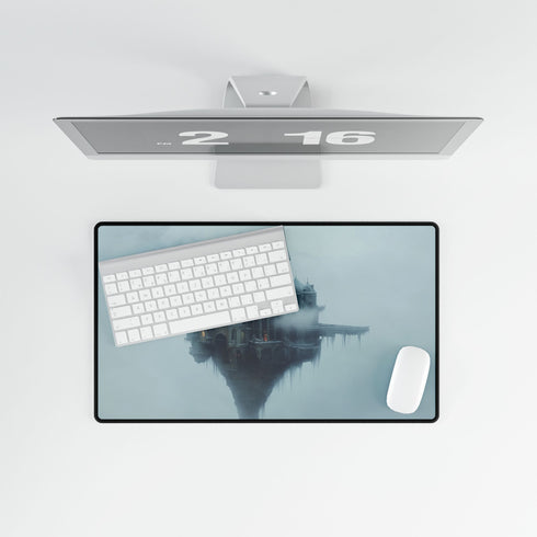 Blizzard Wrapping a Floating Castle — XL & XXL Desk Mat — Product Detail View 8