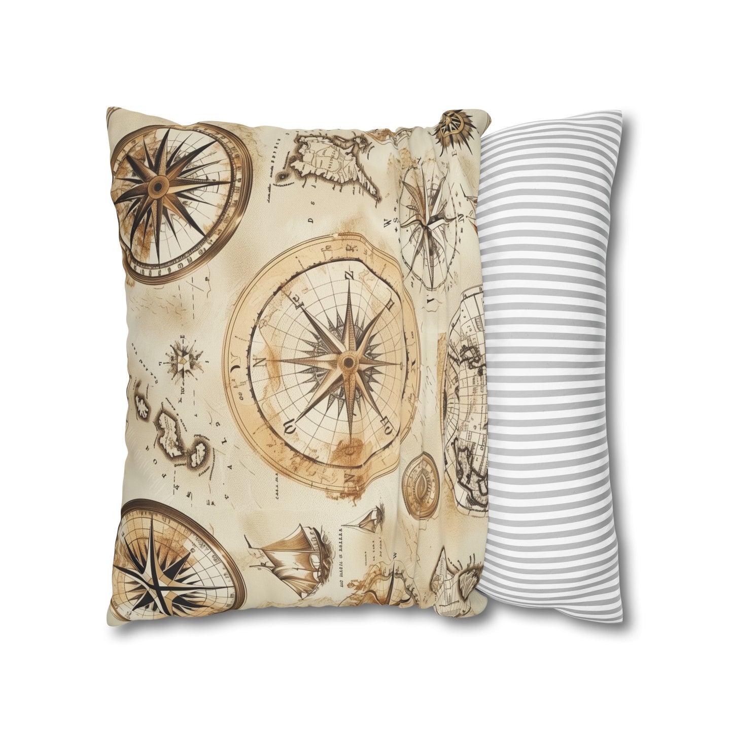 "Vintage Maps Pillowcase Collection - Add a historical touch to your decor with our seamless pattern of old world maps. Travel back in time in style."