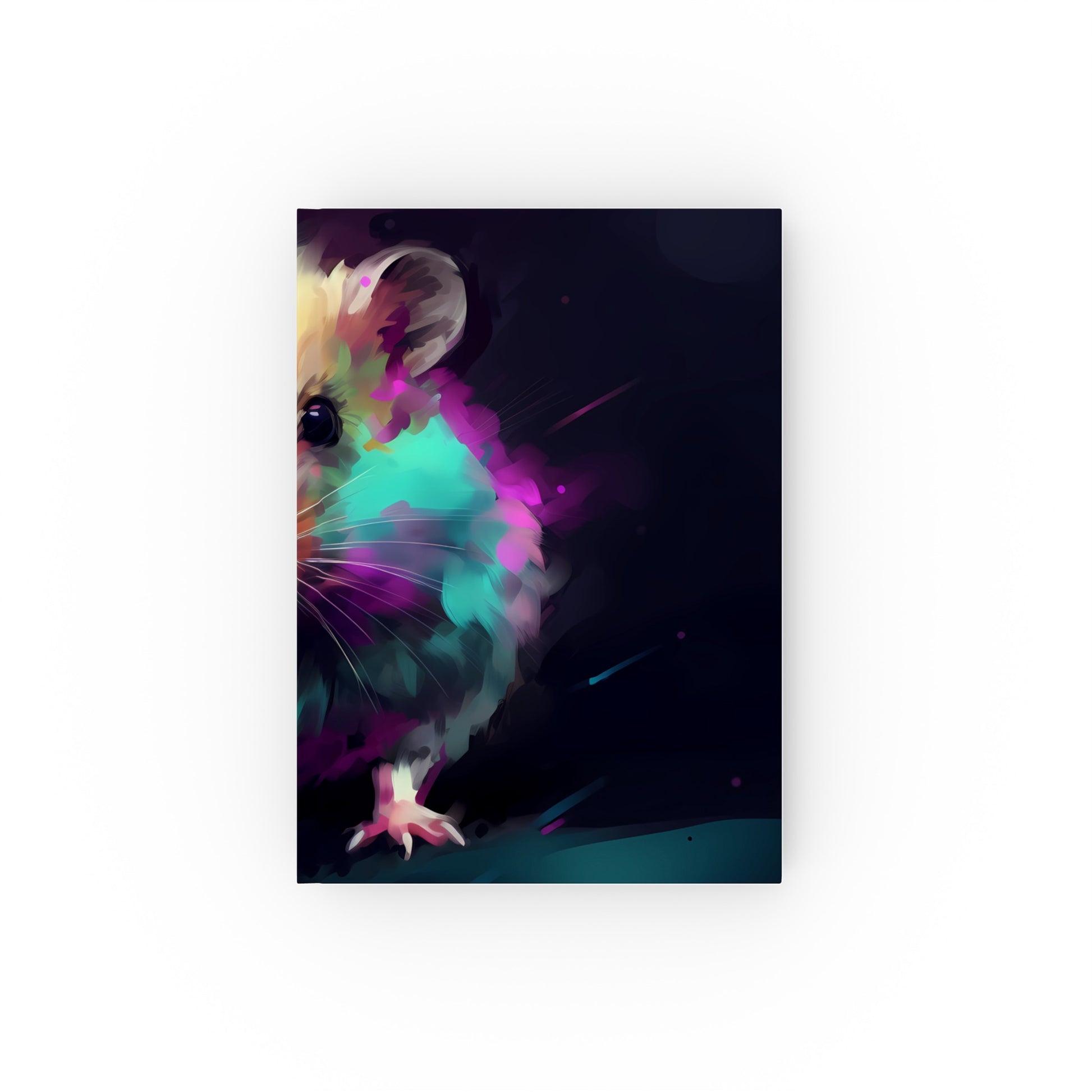 "Neon Hamster Hijinks Journal - Perfect for Pet Stories and Sketches"