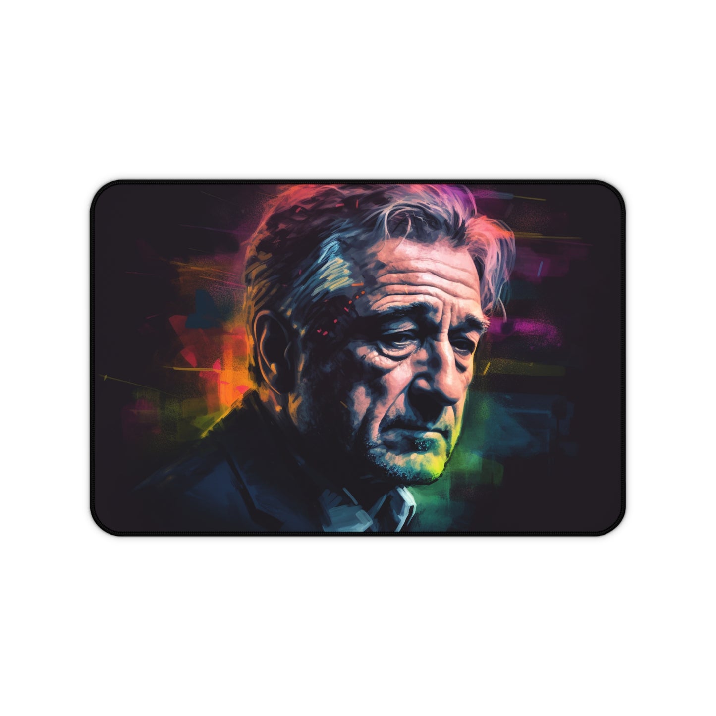 "Officially licensed Rob DeNiro desk mat for tough guys, high-quality material, style & protection"