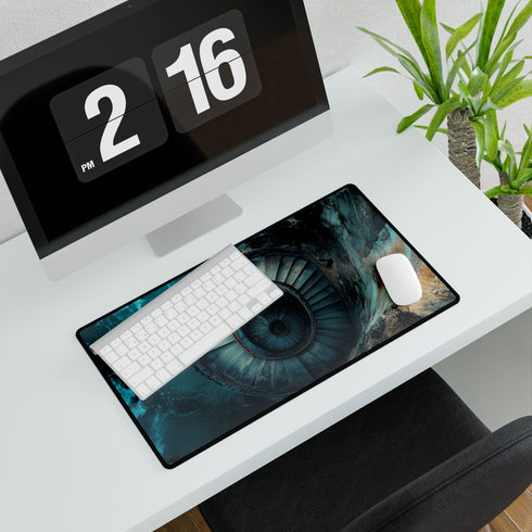 Spiral Staircase Leading into Ocean Tren Gaming XXL Extended Desk Mat
