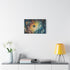 Time Vortex with Melting Numbers — Canvas Wall Art — Kiln-Dried Pine Frame & Ready-to-Hang Back View