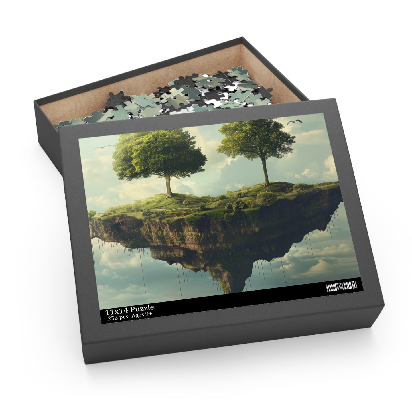 "Floating Island Dreamscape Puzzle - Surreal jigsaw with enchanting landscape to spark imagination"