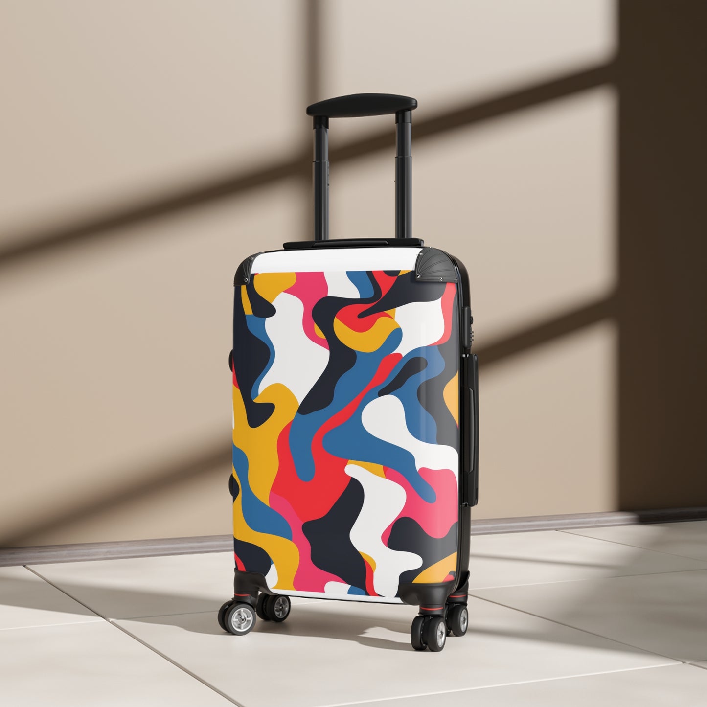 Bold Abstract Pattern Suitcase Set