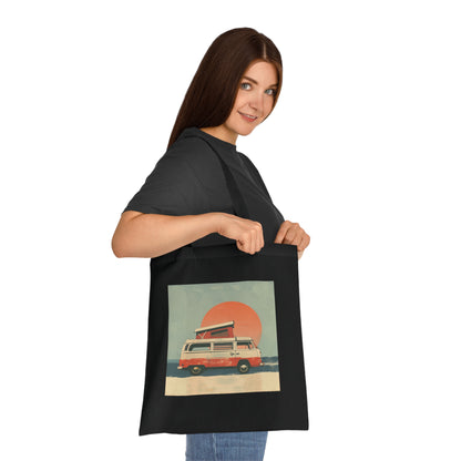 Sunset Camper Adventures Tote Bag | Tote Bag | Accessories, Bags, Cotton, DTG, Totes | Prints with Passion