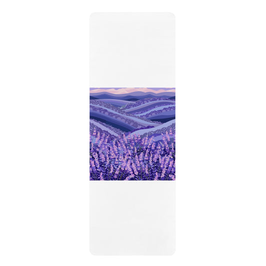 Serene Lavender Fields Yoga Mat | Home Decor | Home & Living, Mother's Day, Rugs & Mats, Sports, Spring Essentials, Sublimation, Summer Picks, TikTok | Prints with Passion