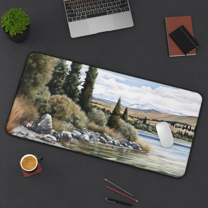 New Zealand Lake Desk Mat | Desk Mat | Accessories, Back-to-School, Desk, Fall Bestsellers, Home & Living, Mouse pad, Mouse Pads, Mousepad, Seasonal Picks, Stationery, TikTok | Prints with Passion