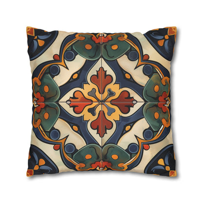 Luxurious Artisan Tiles Pillowcase with Seamless Pattern for Elegant Bedroom Decor