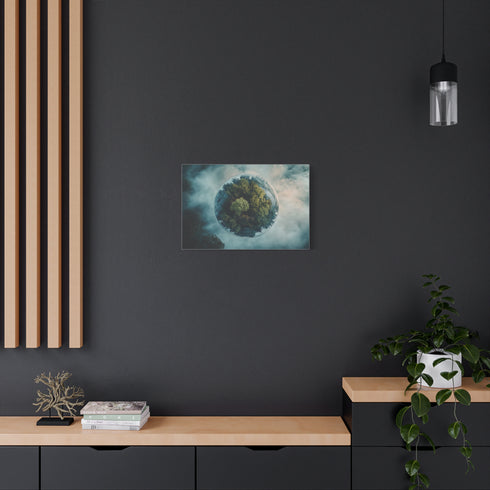 Dream Forest Growing Inside Planet — Canvas Wall Art — Product Detail View 5
