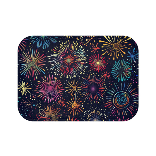 Fireworks Festive Bath Mat | Bath Mats | Bath, Bathroom, Home & Living, Indoor, Sublimation | Prints with Passion