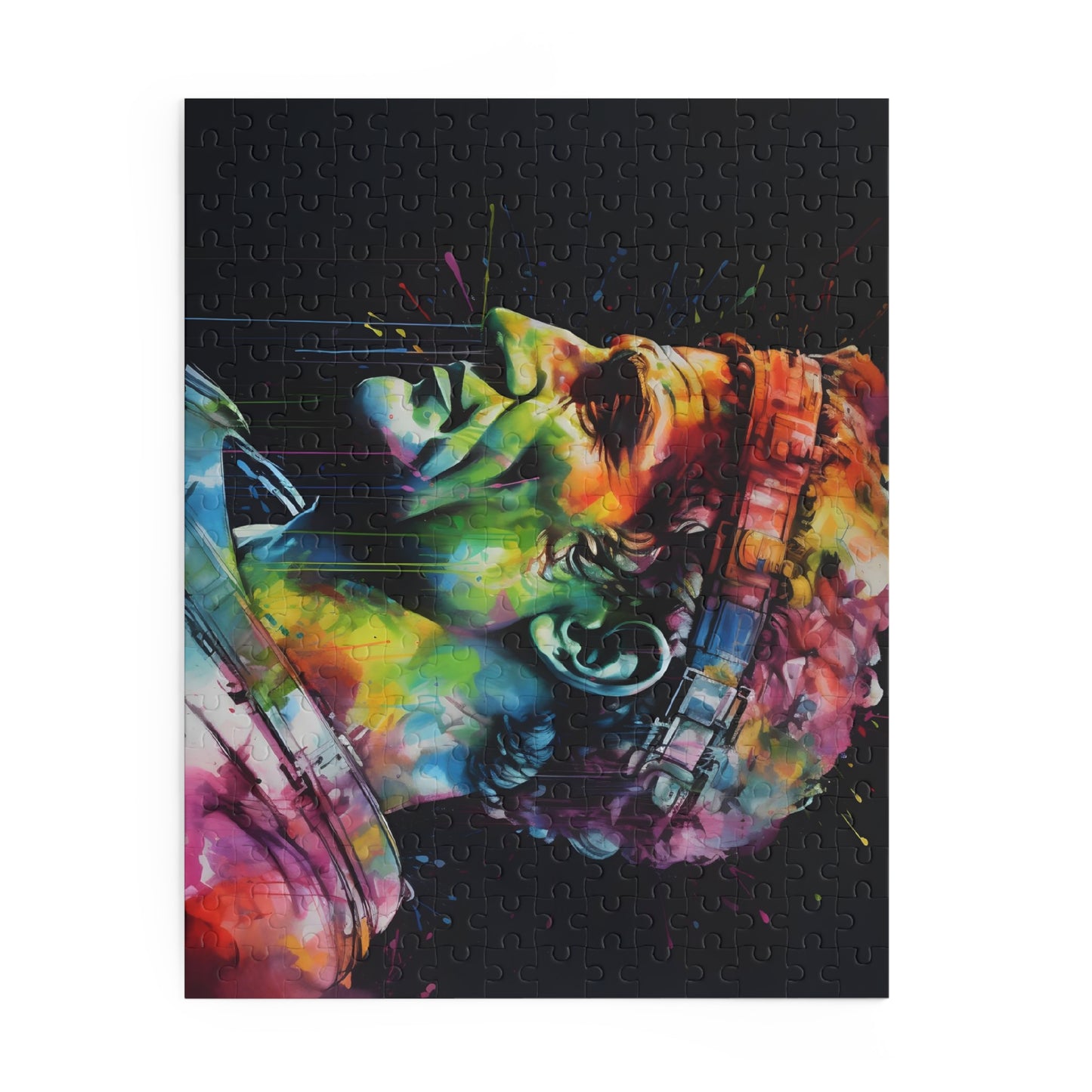 Neon Caesar Watercolor Jigsaw Puzzle