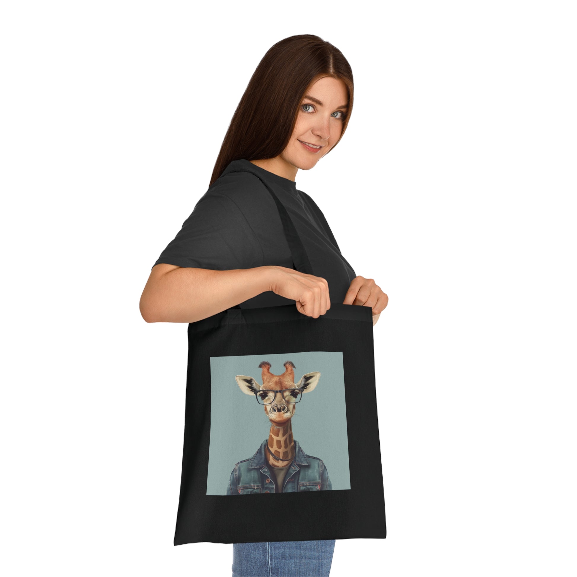 Giraffe Geek Chic Tote Bag | Tote Bag | Accessories, Bags, Cotton, DTG, Totes | Prints with Passion