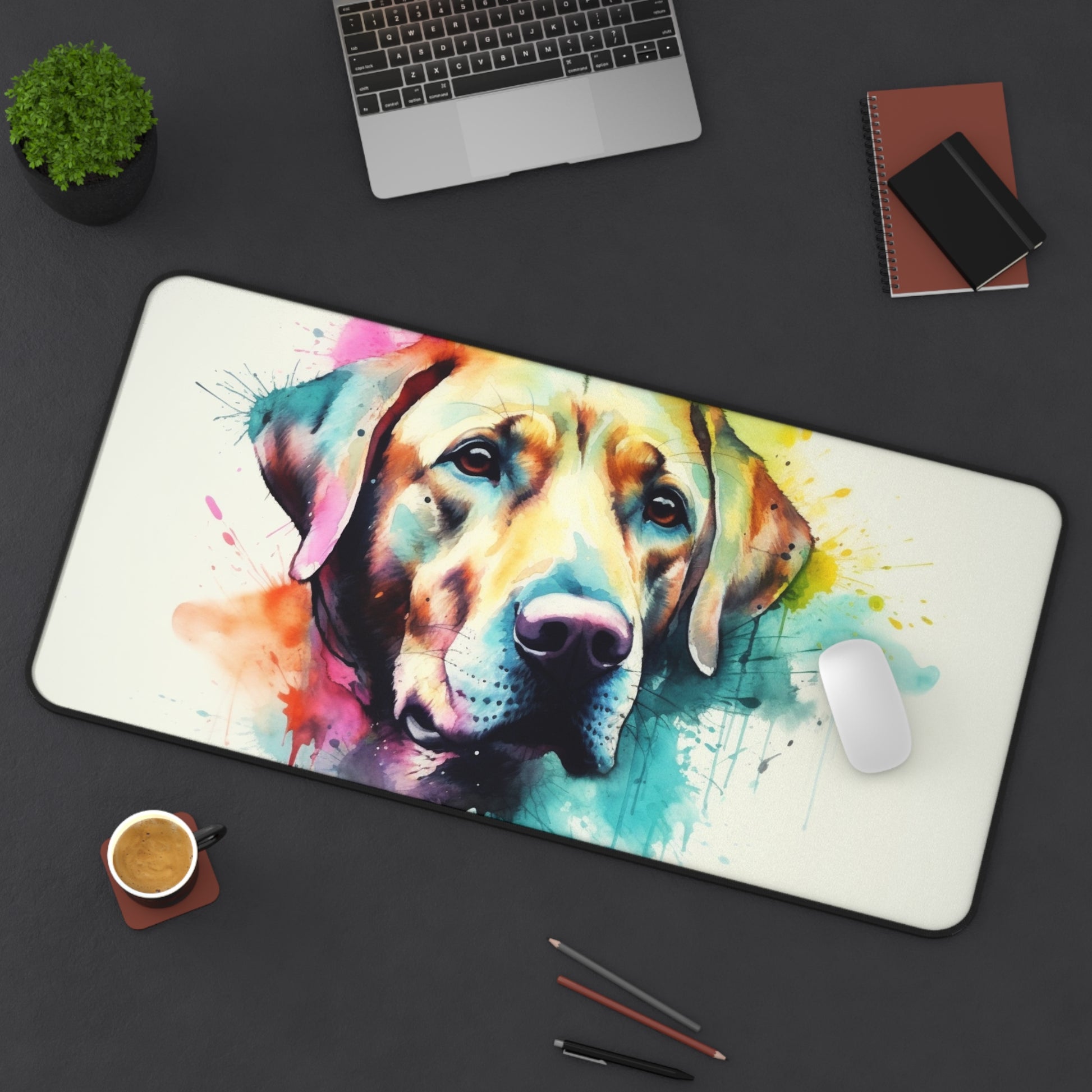 Labrador Pup Desk Mat | Desk Mat | Accessories, Back-to-School, Desk, Fall Bestsellers, Home & Living, Mouse pad, Mouse Pads, Mousepad, Seasonal Picks, Stationery, TikTok | Prints with Passion