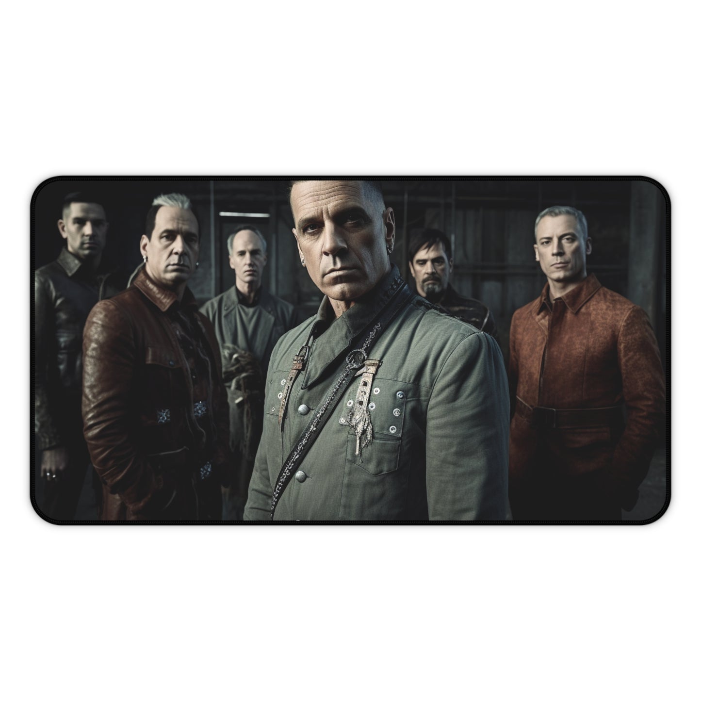 "Rammstein Desk Mat Collection - Metal band logo and imagery desk pad, perfect for stylish workspaces"