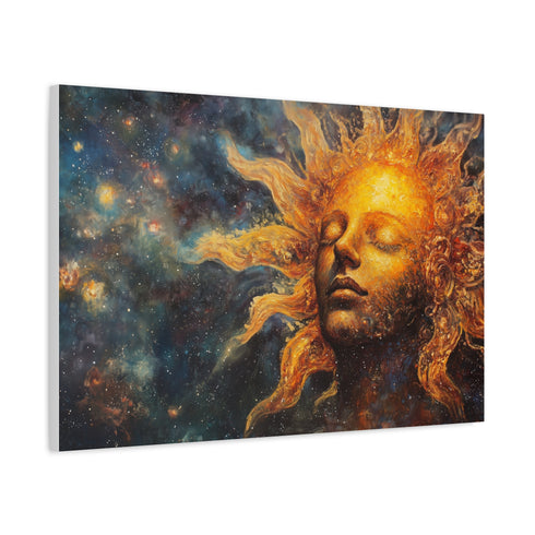 Sun God Painted with Nebulae — Canvas Wall Art — Product Detail View 6