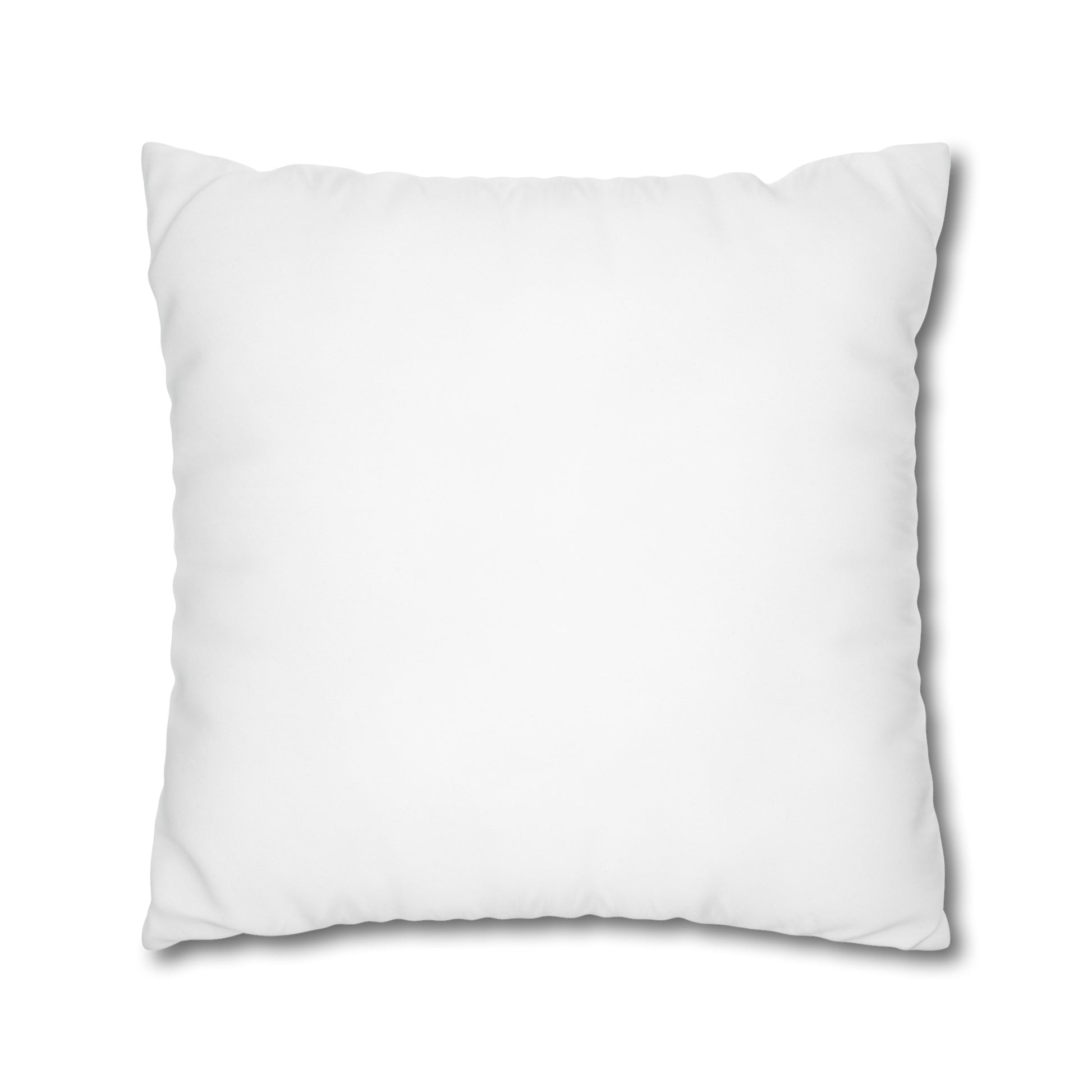 Square Poly Canvas Pillowcase - Personalized decorator delight with concealed zipper, double sided print, and 100% polyester fabric. Choose from multiple sizes.