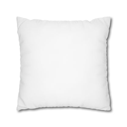 Square Poly Canvas Pillowcase - Personalized decorator delight with concealed zipper, double sided print, and 100% polyester fabric. Choose from multiple sizes.