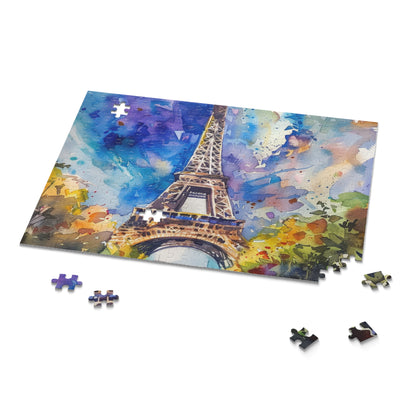 Eiffel Tower Watercolor Jigsaw Puzzle