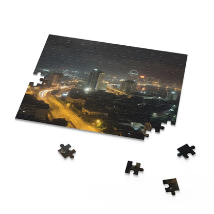 Lagos Night Skyline Jigsaw Puzzle