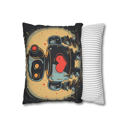 "Vintage-style Heartbot pillowcase, high-quality material, perfect for all seasons, makes a great gift - Shop now!"