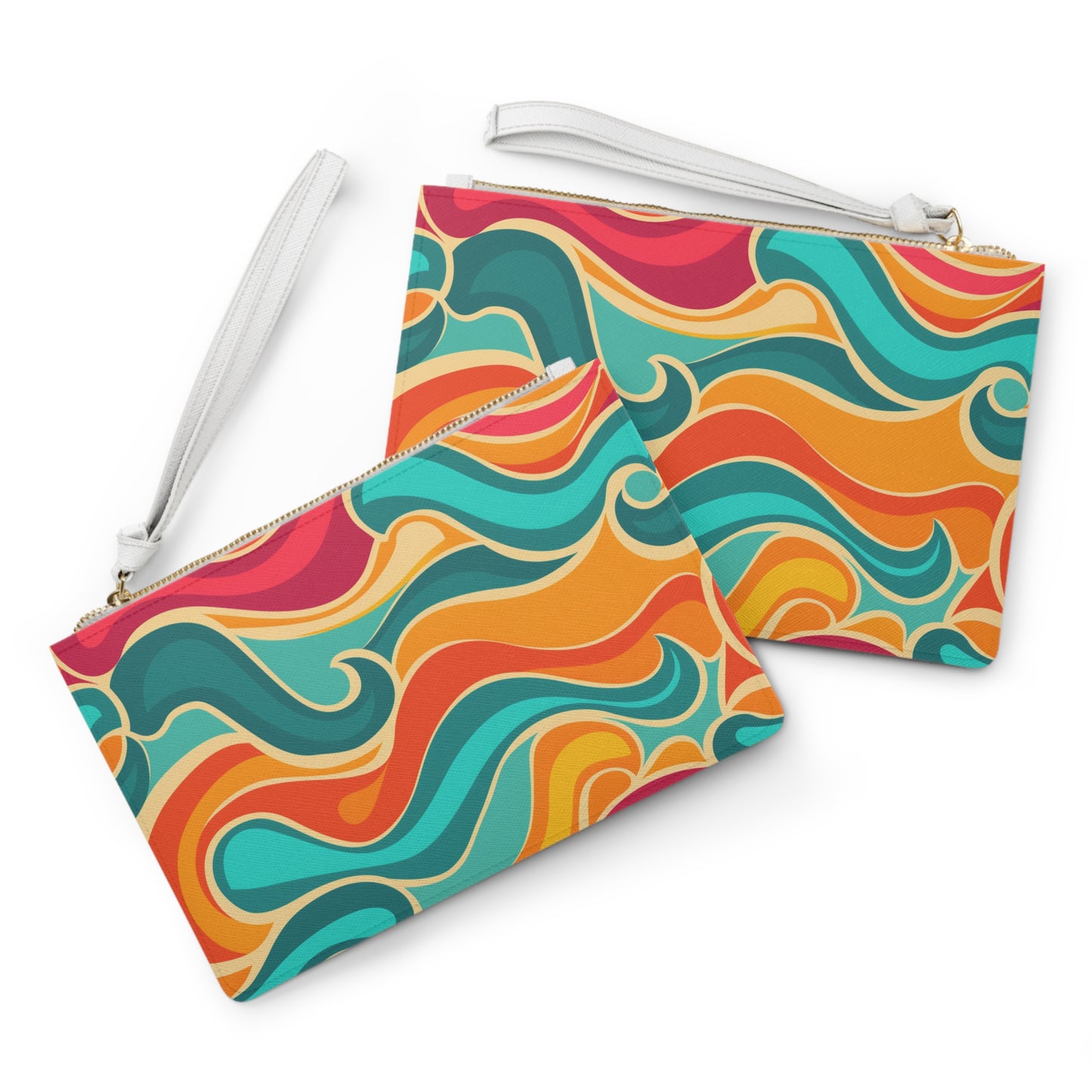 Retro Waves Clutch Bag