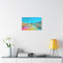 Neon Tide Washing over Desert — Canvas Wall Art — Kiln-Dried Pine Frame & Ready-to-Hang Back View