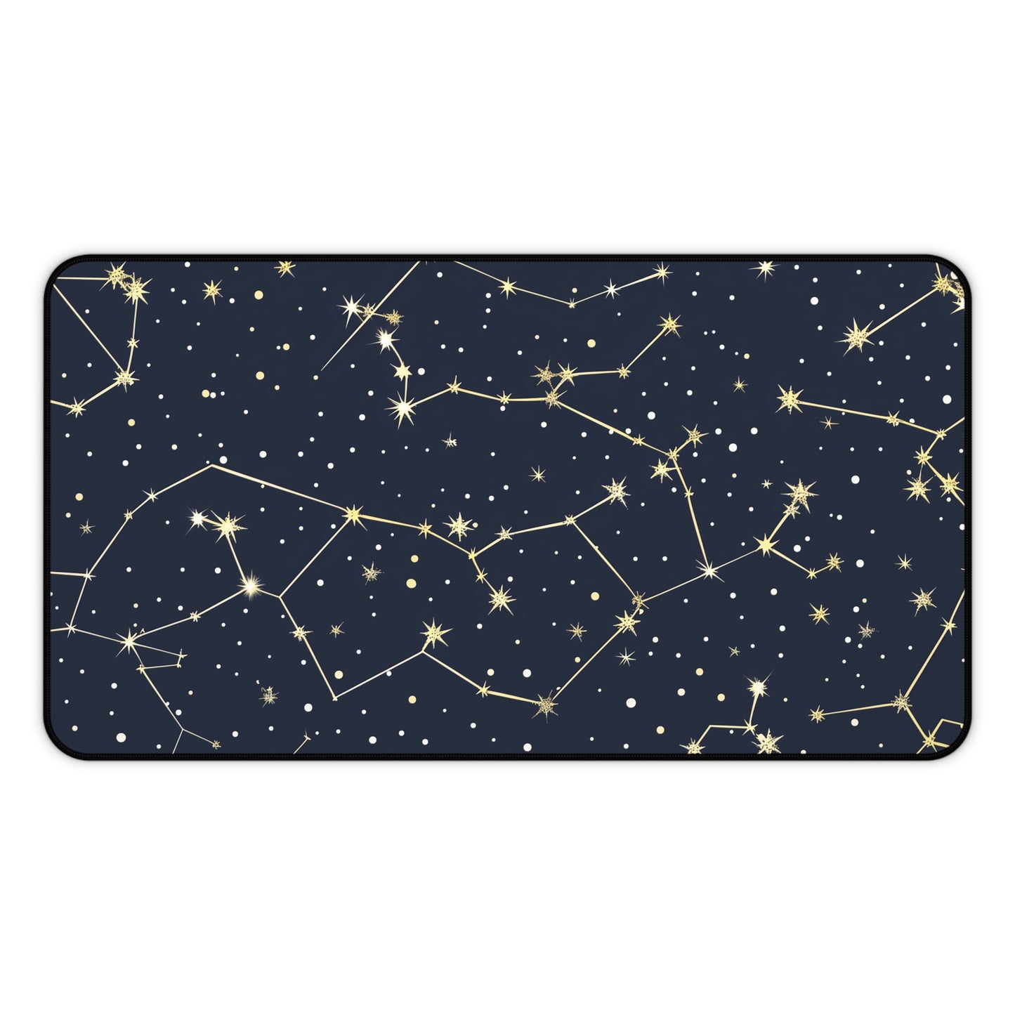 "Starry Night Desk Mat - Illuminate your workspace with constellation stars pattern for celestial beauty"