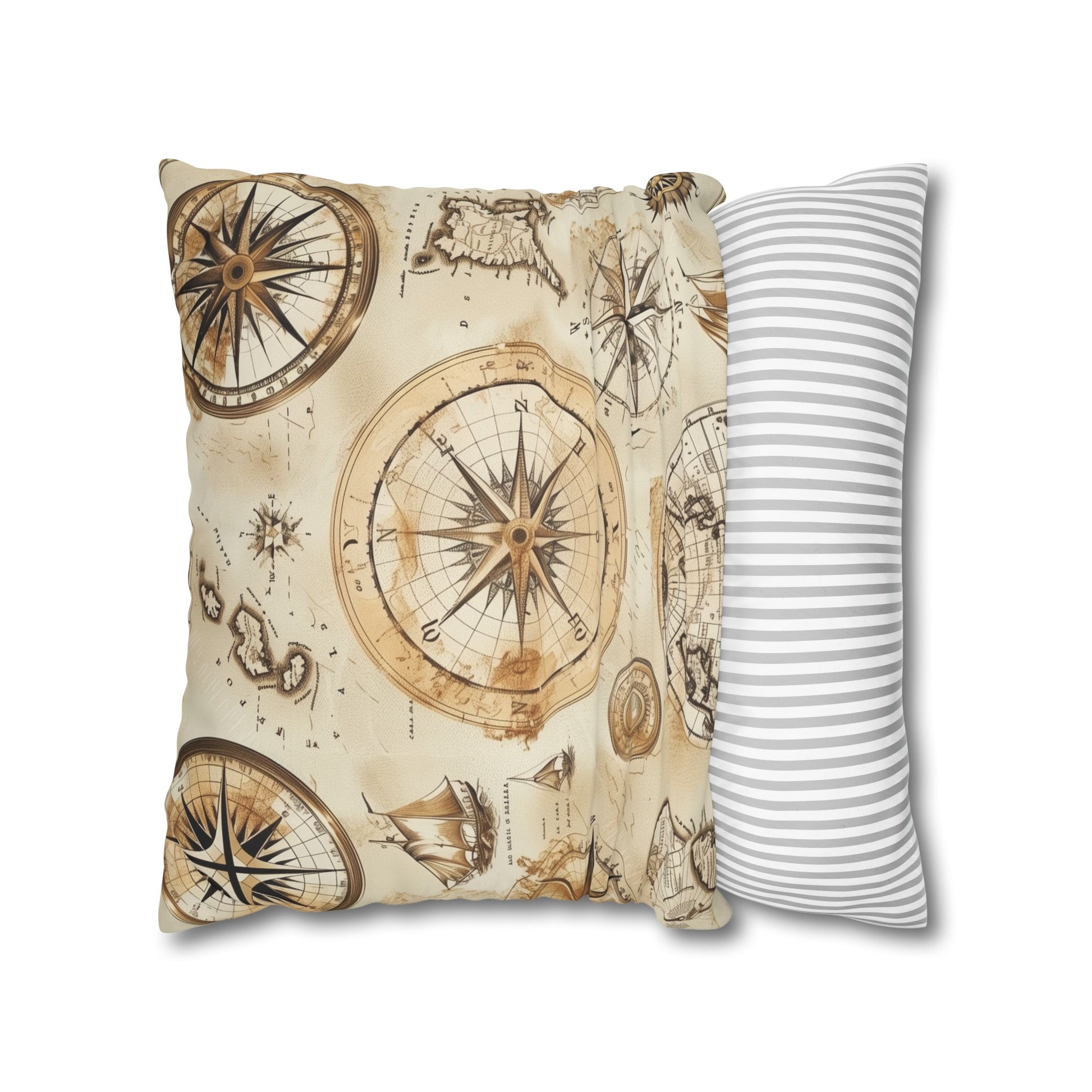 "Vintage Maps Pillowcase Collection - Explore history with this seamless old world map pattern, perfect for home decor"