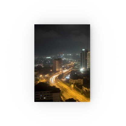 "Get inspired by Lagos Nights: A City That Never Sleeps Journal - perfect for capturing Nigerian culture and city adventures. High-quality, versatile, and stylish - makes a great gift!"