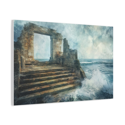 Crystal Tide Sweeping over Ruins (Edition II) — Canvas Wall Art — Product Detail View 6