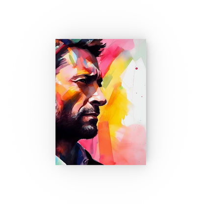 "Jackman Illuminated: A Neon Celebration Journal - Vibrant, stylish, perfect for all seasons. Ideal gift for Hugh Jackman fans. High-quality material. Shop now!"