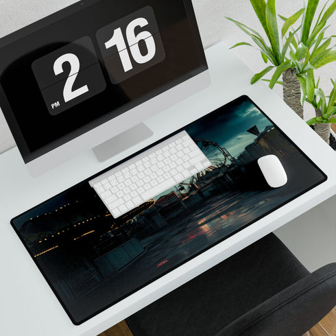 Abandoned Carnival at Night Gaming XXL Extended Desk Mat