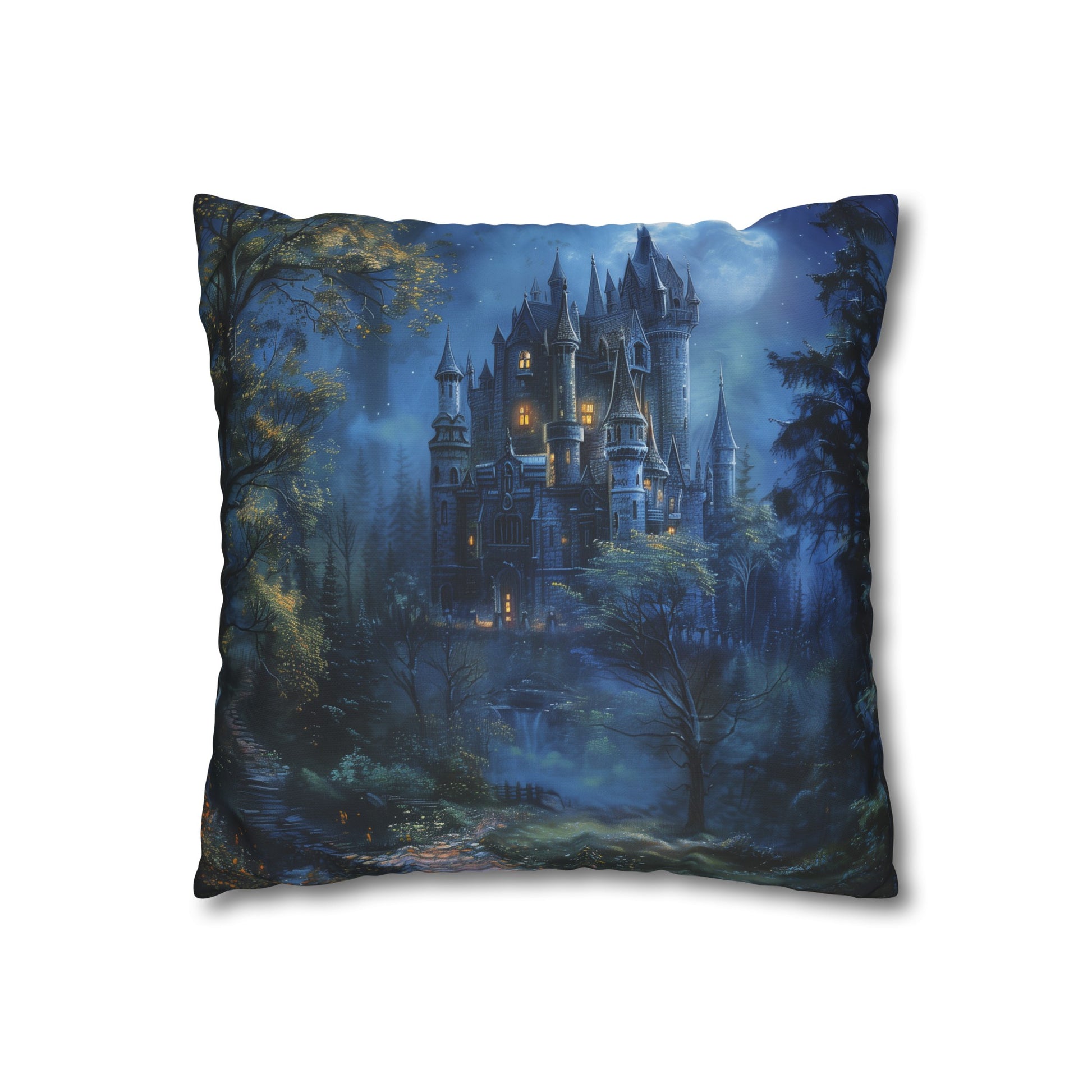 Moonlight Majesty Castle Pillowcase - Enchanting design, high-quality material, perfect for all seasons. Ideal gift. Shop now!