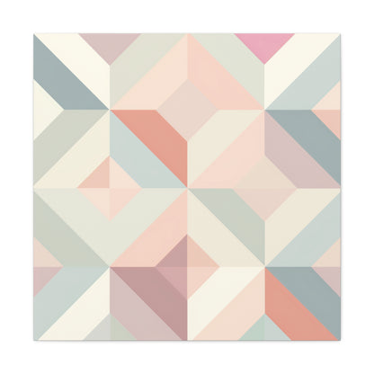 Pastel Geometrics Canvas: Modern Geometric Design | Canvas | Art & Wall Decor, Canvas, Fall Picks, Hanging Hardware, Home & Living, Indoor, Top Spring Products, Valentine's Day promotion | Prints with Passion