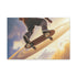 Skateboarder Riding on Rings of Saturn (Edition II) — Canvas Wall Art — Front Gallery-Wrapped Canvas View