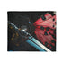 Cyborg Butterfly Perched on Sword Plush Fleece Throw Blanket