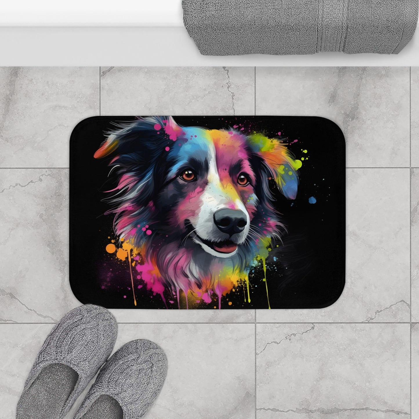 Collie Cuddles Bath Mat | Bath Mats | Bath, Bathroom, Home & Living, Indoor, Sublimation | Prints with Passion