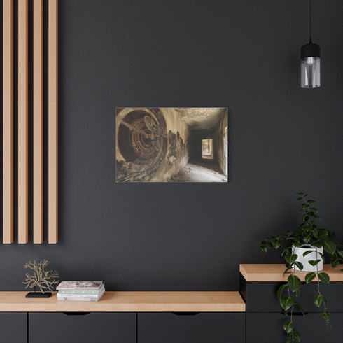Ancient Astronaut Mural Uncovered in Ruins (Edition II) — Canvas Wall Art — Product Detail View 8