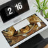 Levitating Crystals Forming an Eye — XL & XXL Desk Mat — 3mm Non-Slip Natural Rubber Base Detail