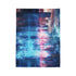 Digital Waterfall Cascading Across Skyline — Plush Fleece Throw Blanket — Product Detail View 10