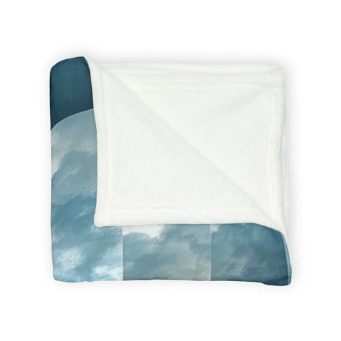 Storm Breaking Through Layered Dimension — Plush Fleece Throw Blanket — Product Detail View 11