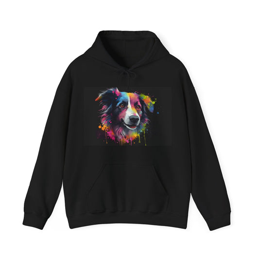 Smiling Collie Majesty Watercolor Hoodie | Hoodies | DTG, Hoodies, Men's Clothing, Regular fit, Unisex, Women's Clothing | Prints with Passion