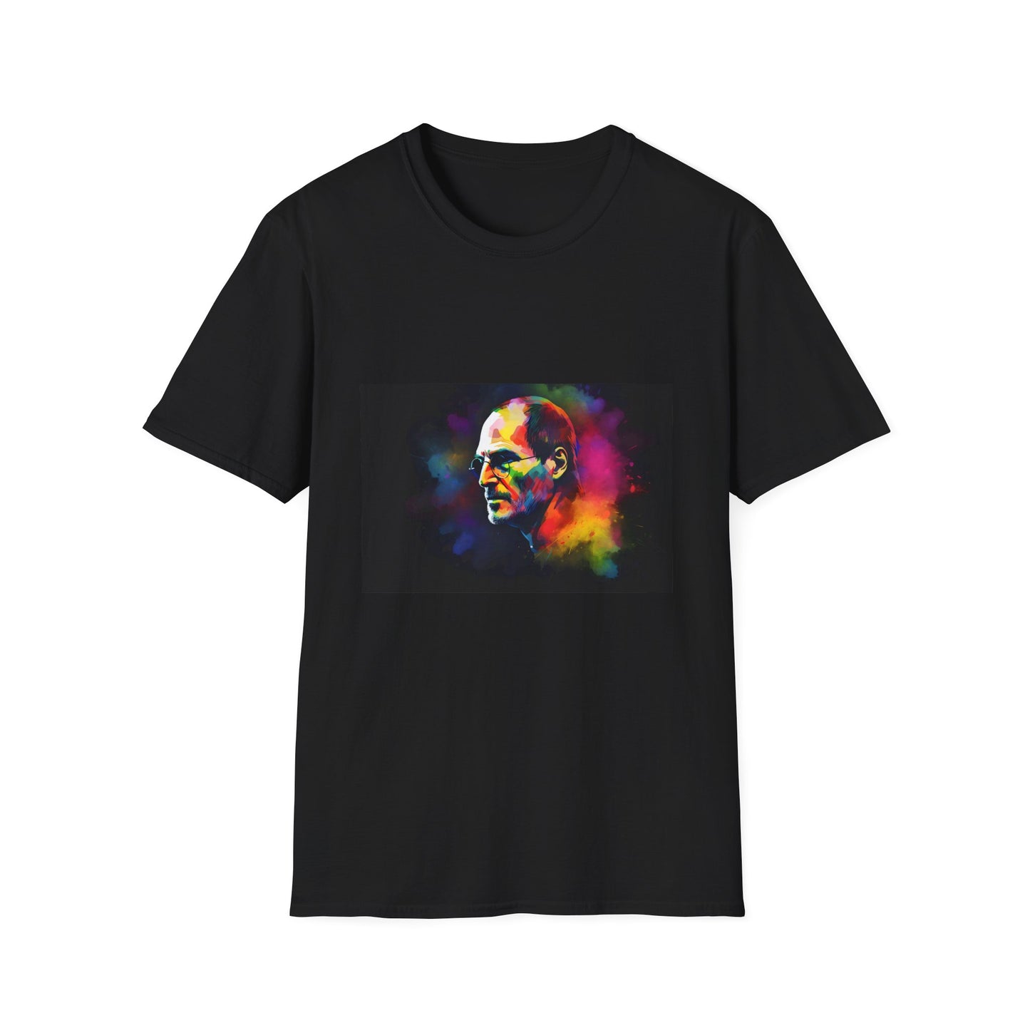 Neon Nights: The Legacy of Innovation | T-Shirt | apple, disruptive, entrepreneur, innovation, neon colors, silicon valley, startup, steve jobs, technology, watercolor | Prints with Passion