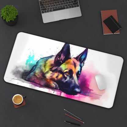 German Shephard Desk Mat | Desk Mat | Accessories, Back-to-School, Desk, Fall Bestsellers, Home & Living, Mouse pad, Mouse Pads, Mousepad, Seasonal Picks, Stationery, TikTok | Prints with Passion