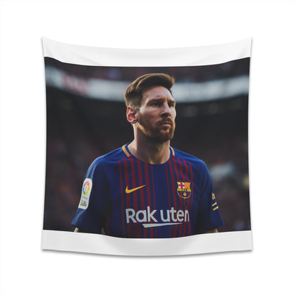 "Stunning Lionel Messi Tapestry | High-Quality Football Legend Art | Perfect Gift | Comfortable & Stylish | 34" x 40" or 57" x 57" Sizes"