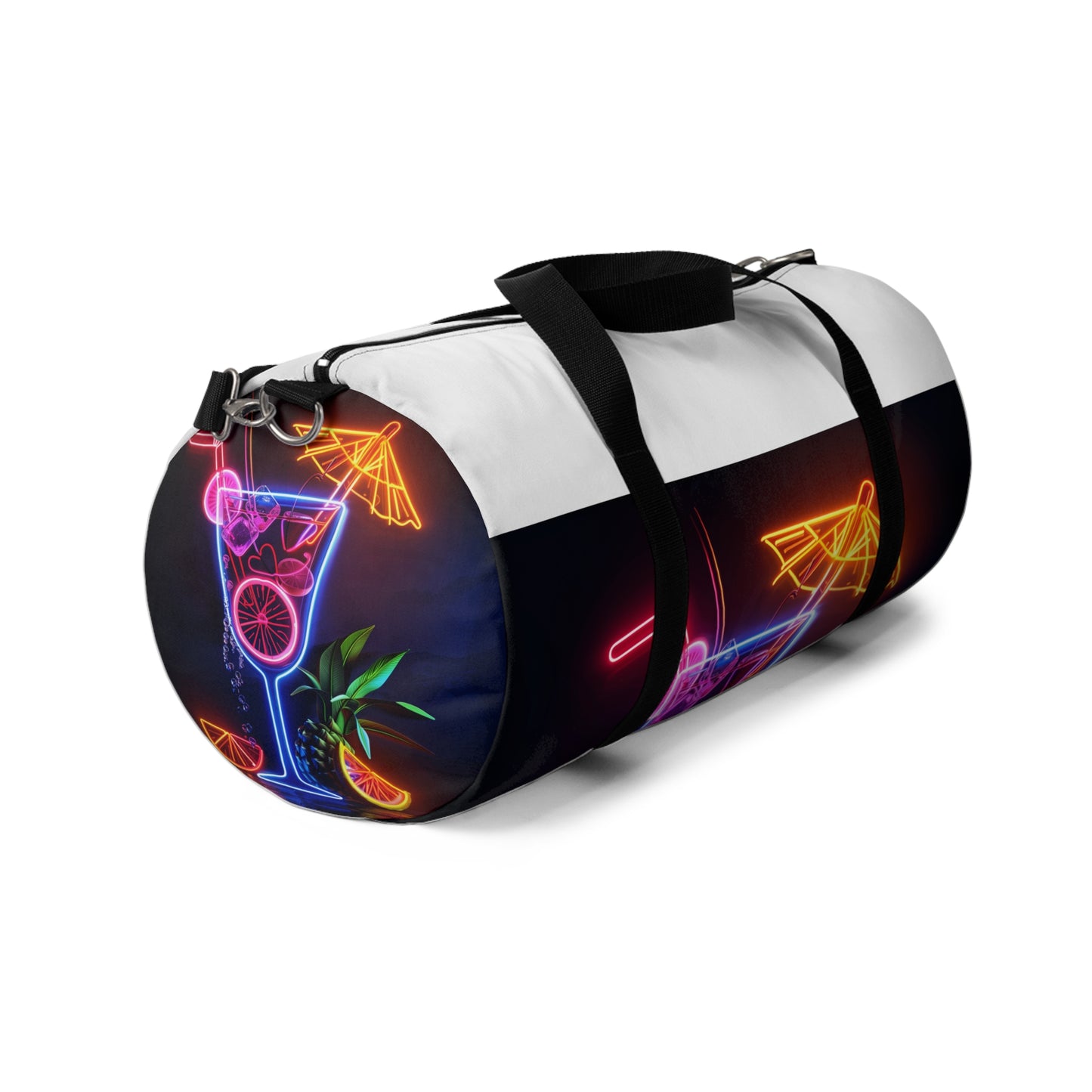 Tropical Cocktail Neon Duffel | Duffle Bags | Accessories, All Over Print, AOP, Assembled in the USA, Assembled in USA, Bags, Duffle, Made in the USA, Made in USA | Prints with Passion