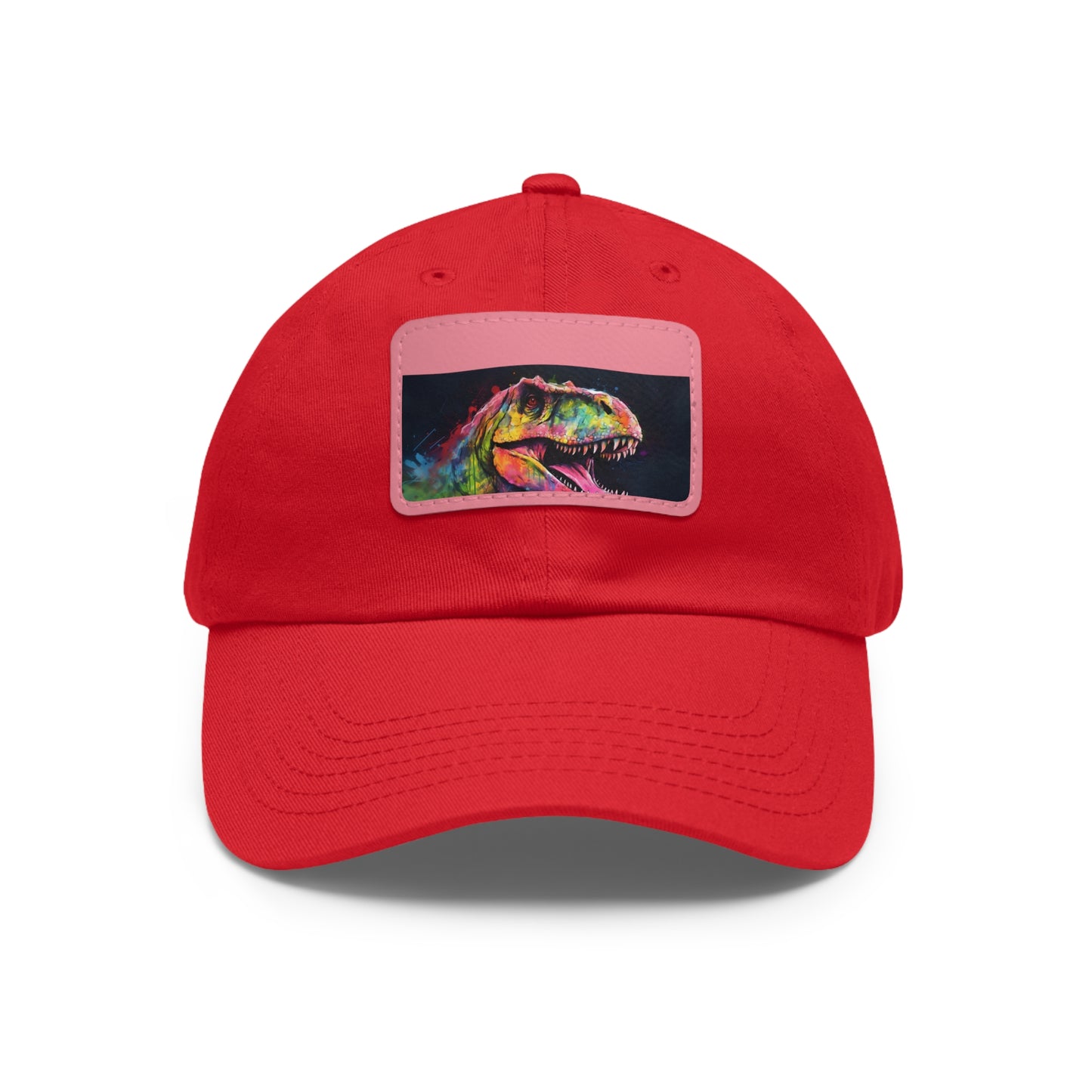 Dino Dreams Watercolor Neon Baseball Cap