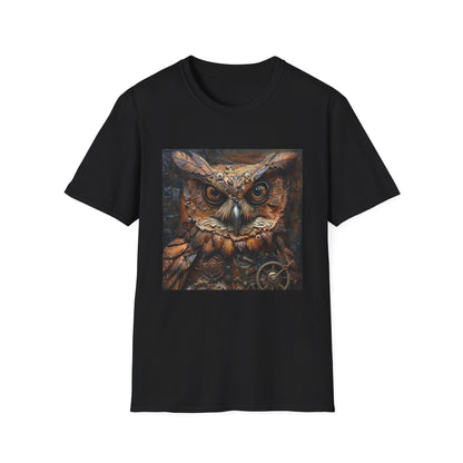 Owl of Invention: A Steampunk Masterpiece | T-Shirt | DTG, Men's Clothing, Regular fit, T-Shirts, Unisex, Women's Clothing | Prints with Passion