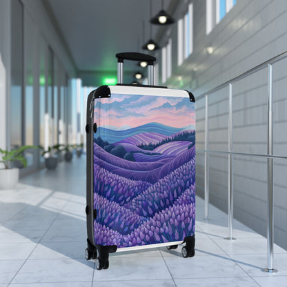 Lavender Fields Suitcase Design