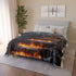 Lava Staircase in Frozen Jungle Plush Fleece Throw Blanket